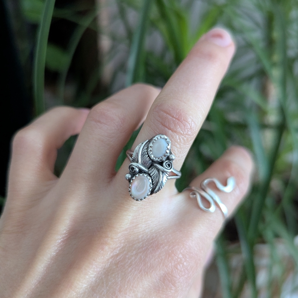 Vintage native style sterling ring